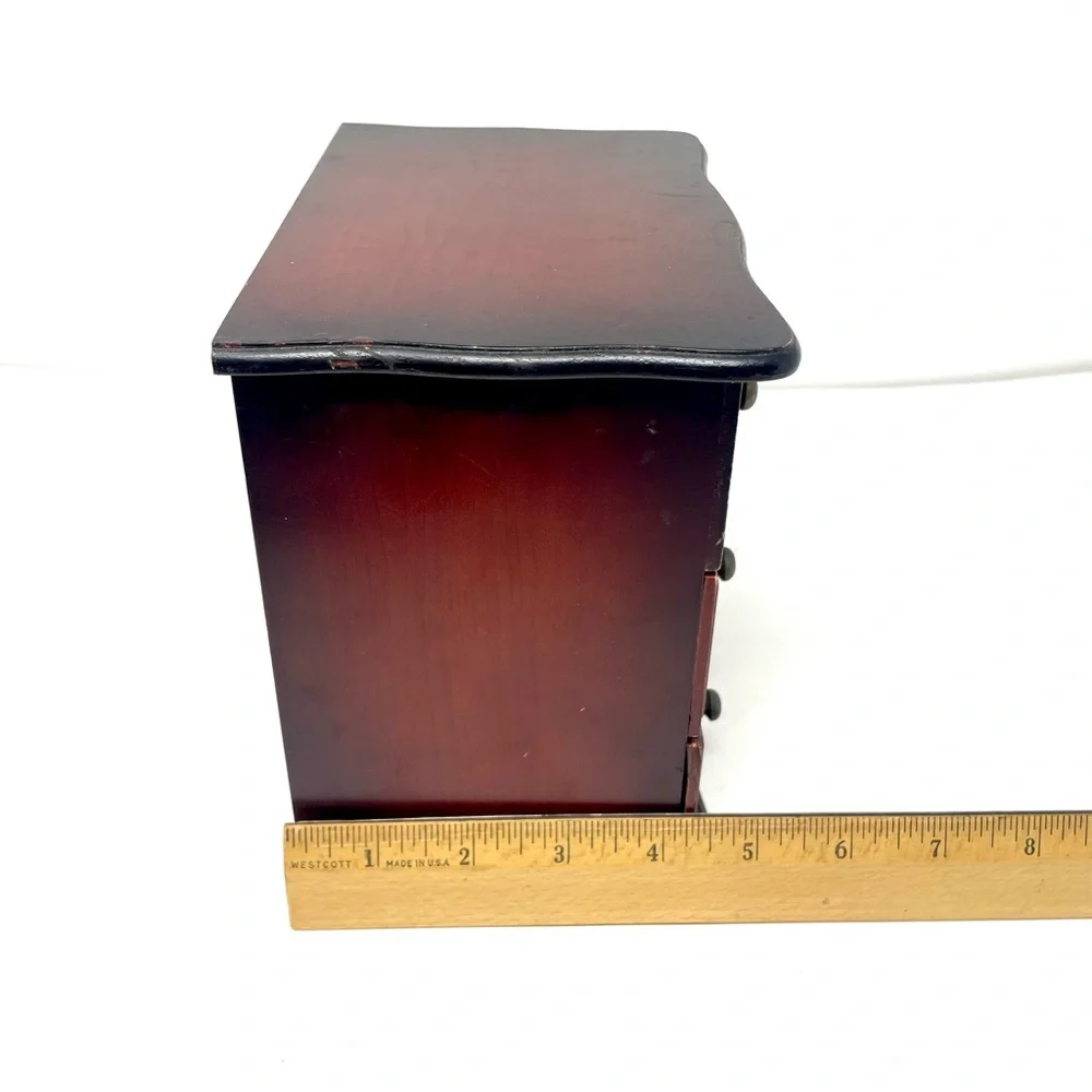 CROFT & BARROW solid wood vintage jewelry box
